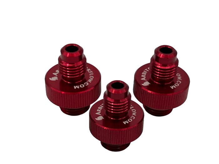 QT 125A 1/4" ANODIZED ALUM TEST FITTINGS