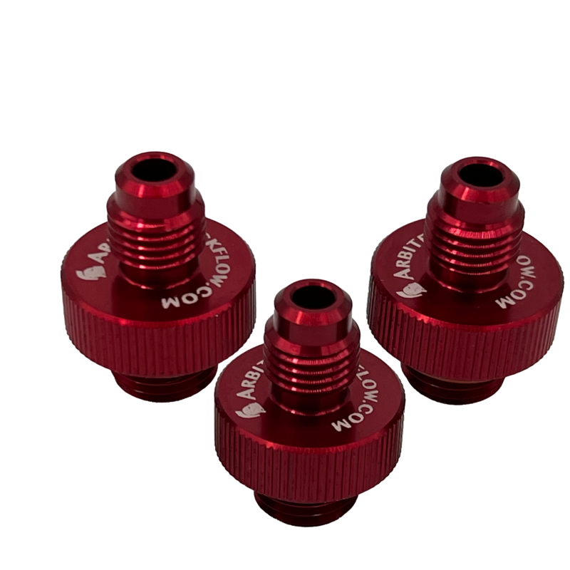 QT 125A 1/4" ANODIZED ALUM TEST FITTINGS