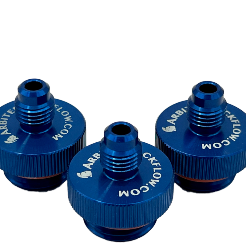 QT 150A 1/2" ANODIZED ALUM TEST FITTINGS