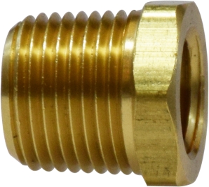 1" X 3/4" BRASS HEX BUSHING