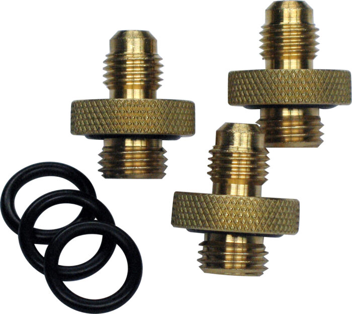 MIDWEST 110631 1/4" SET 3 EACH - QUICK TEST COCK ADAPTERS WITH 3 EXTRA "O" RINGS