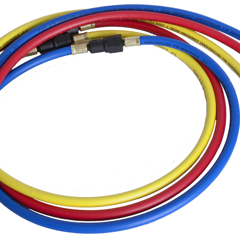 MIDWEST 110646 SET OF 3 HOSES FOR 835/845 TEST KITS - 1/4" STRAIGHT QUICK COUPLER - BOTH ENDS FIELD SERVICEABLE FILTER HOUSING AND FILTERS INCLUDED