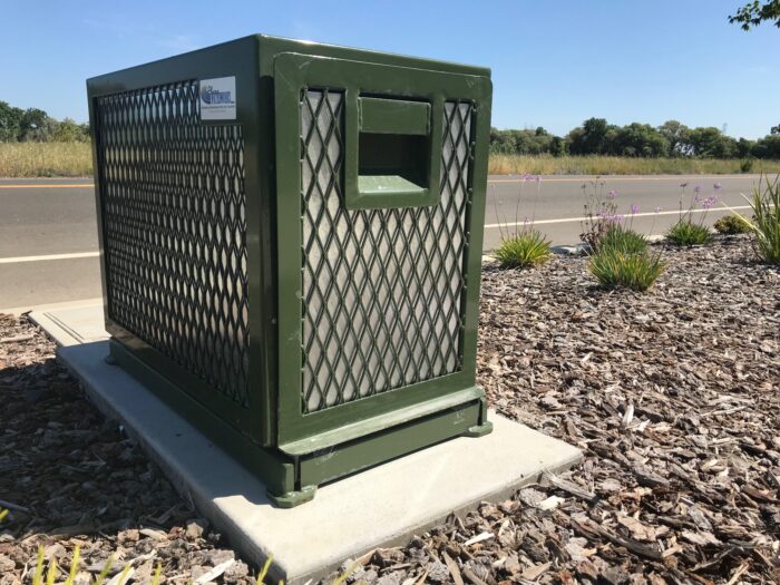 PLACER WATERWORKS 14W X 27H X 40L INSULATED BACKFLOW ENCLOSURE WITH LOCKING BRACKETS ON BOTH ENDS