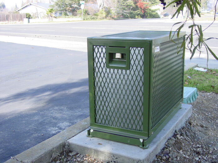 PLACER WATERWORKS 14W X 49L X27H INSULATED ENCLOSURE WITH LOCKING BRACKETS ON BOTH ENDS
