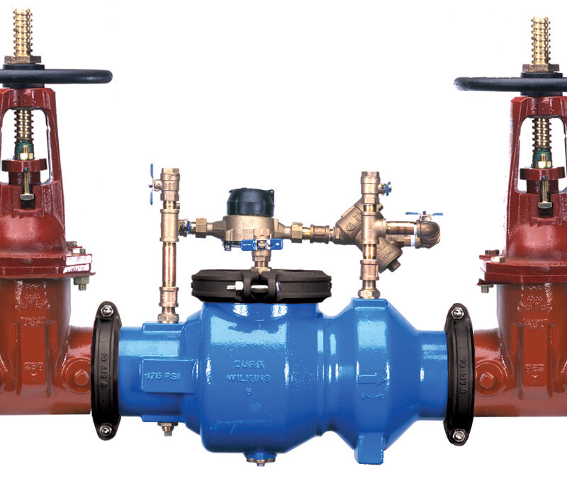 WILKINS 3" 350ADA DCDA ASSEMBLY EPOXY COATED WITH OS&Y GATE VALVES (LEAD FREE)