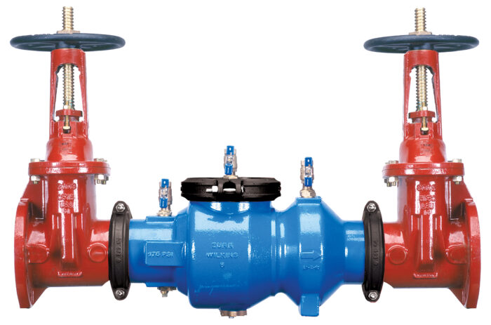 WILKINS 4" 350A DC BACKFLOW ASSEMBLY WITH OS&Y GATE VALVES