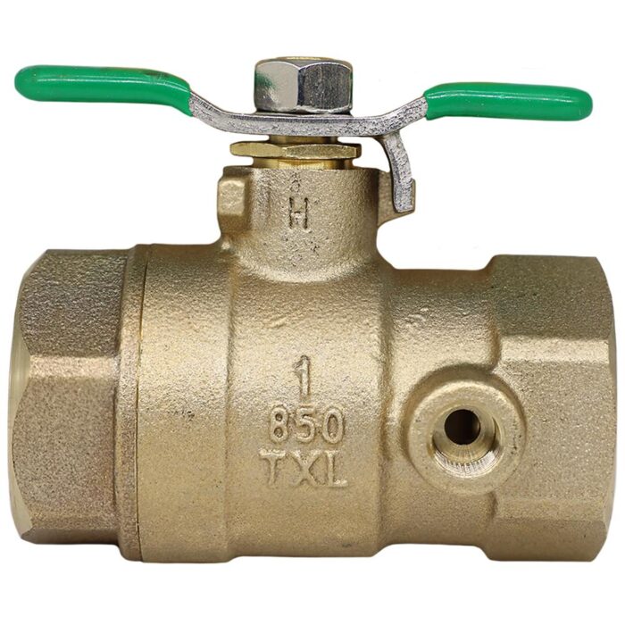 WILKINS 850TXL 1" BALL VALVE TAPPED FOR TEST COCK (LEAD FREE)
