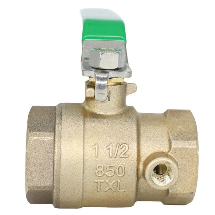 WILKINS 850TXL 1 1/2" BALL VALVE TAPPED FOR TEST COCK (LEAD FREE)