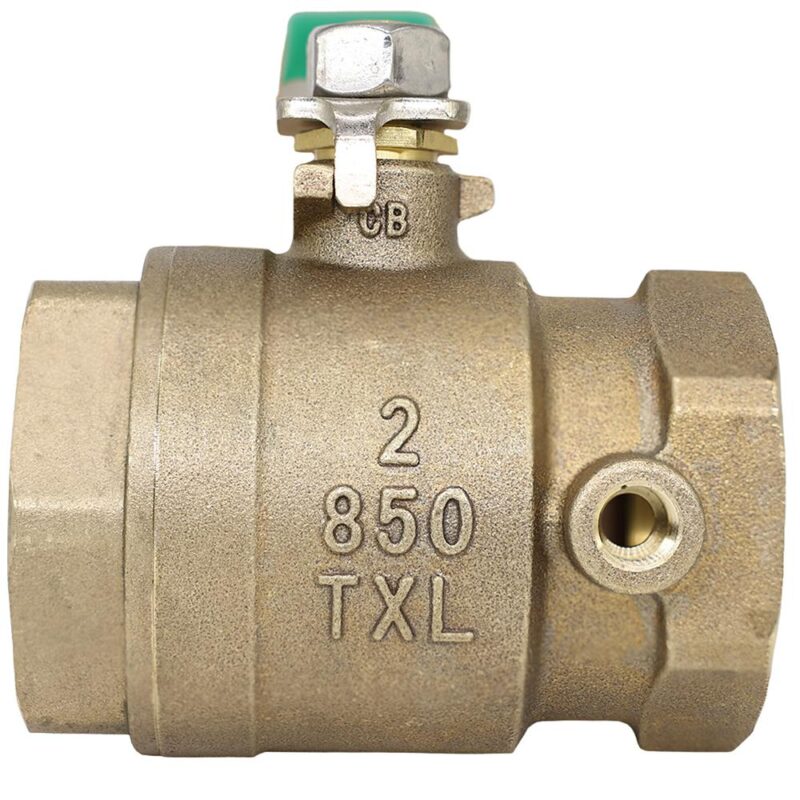 WILKINS 850TXL 2" BALL VALVE TAPPED FOR TEST COCK (LEAD FREE)