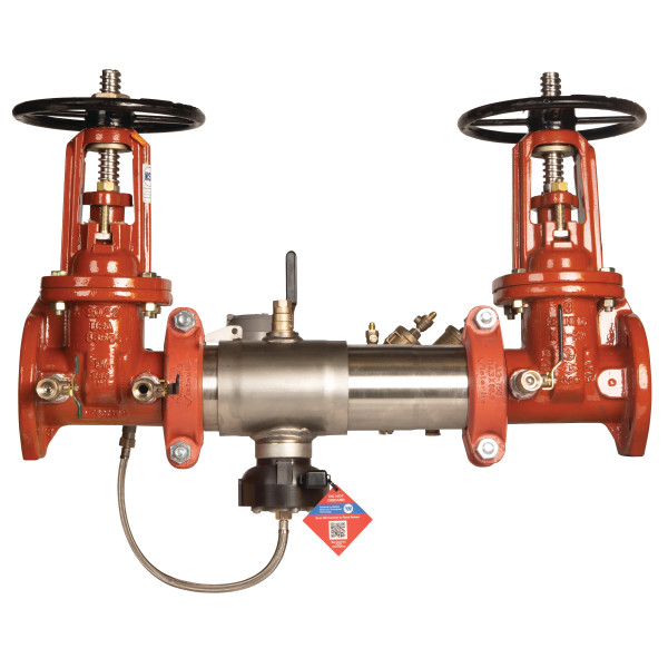 AMES COLT 500 6" RPDA BACKFLOW ASSEMBLY WITH OS&Y GATE VALVES BYPASS ASSEMBLY AND CF METER *CONTAINS LEAD*