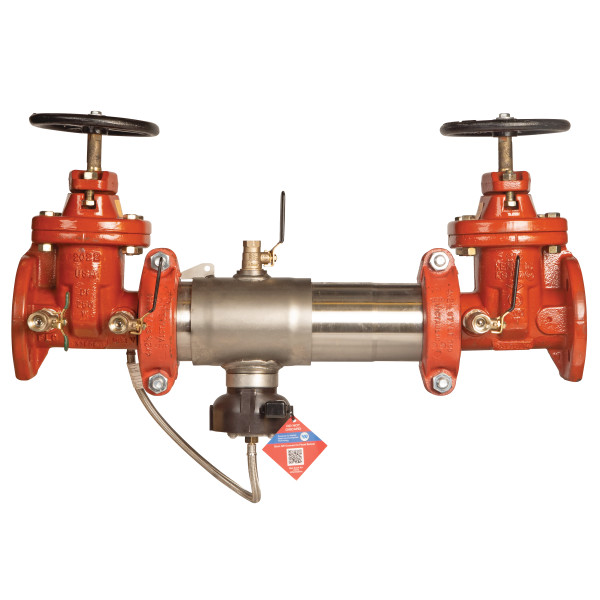 AMES 10" C400 RP BACKFLOW ASSEMBLY WITH NRS GATE VALVES, FLOOD SENSOR