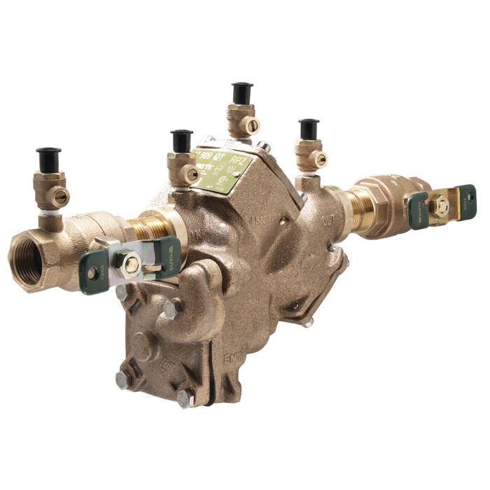 WATTS 1 1/2" 909M1HW RP BACKFLOW ASSEMBLY *WITH STAINLESS STEEL CHECK MODULES FOR HOT AND HARSH WATER CONDITIONS*