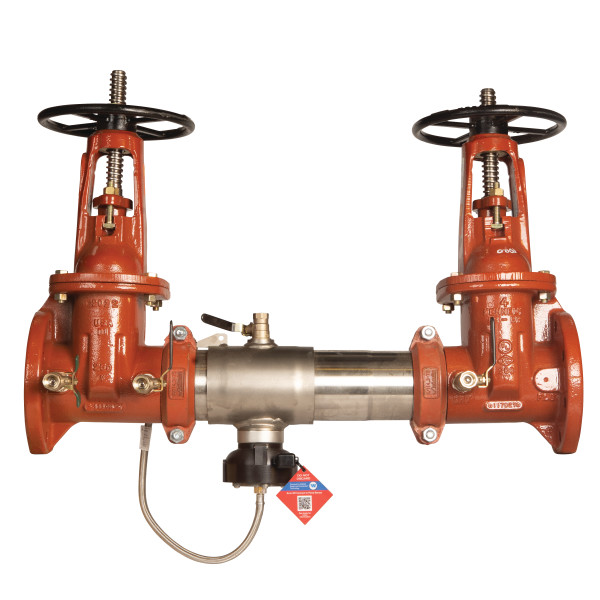 AMES 10" C400 RP BACKFLOW ASSEMBLY WITH NRS GATE VALVES, FLOOD SENSOR