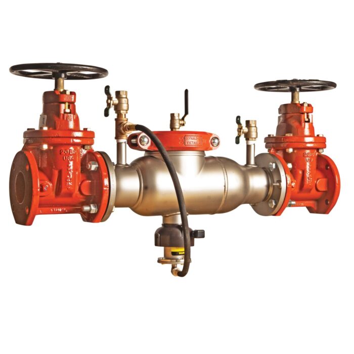 AMES 6" 4000SS RP LEAD FREE BACKFLOW ASSEMBLY WITH NRS GATE VALVES