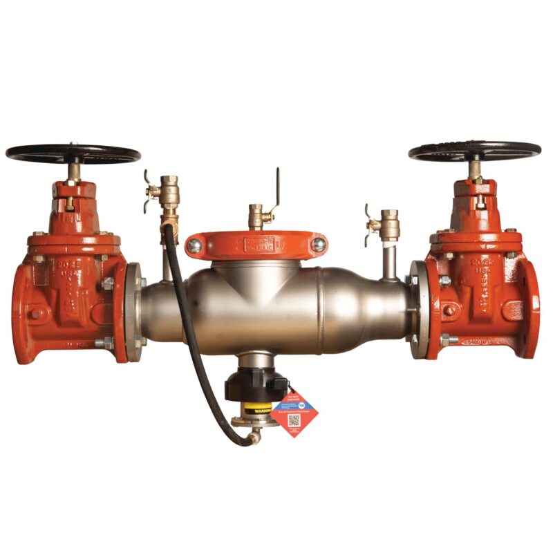 AMES 4" 4000SS RP LEAD FREE BACKFLOW ASSEMBLY WITH NRS GATE VALVES