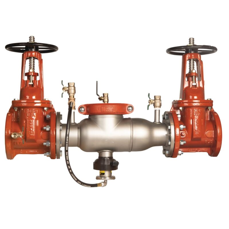 AMES 3" 4000SS RP LEAD FREE BACKFLOW ASSEMBLY WITH OS&Y GATE VALVES