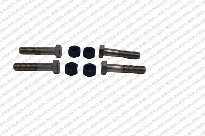 2 1/2" - 3" 304 STAINLESS STEEL BOLT & NUT SET WITH FLUOROKOTE HEX NUT - 4 EA 5/8" X 3" BOLTS ***STAINLESS STEEL***