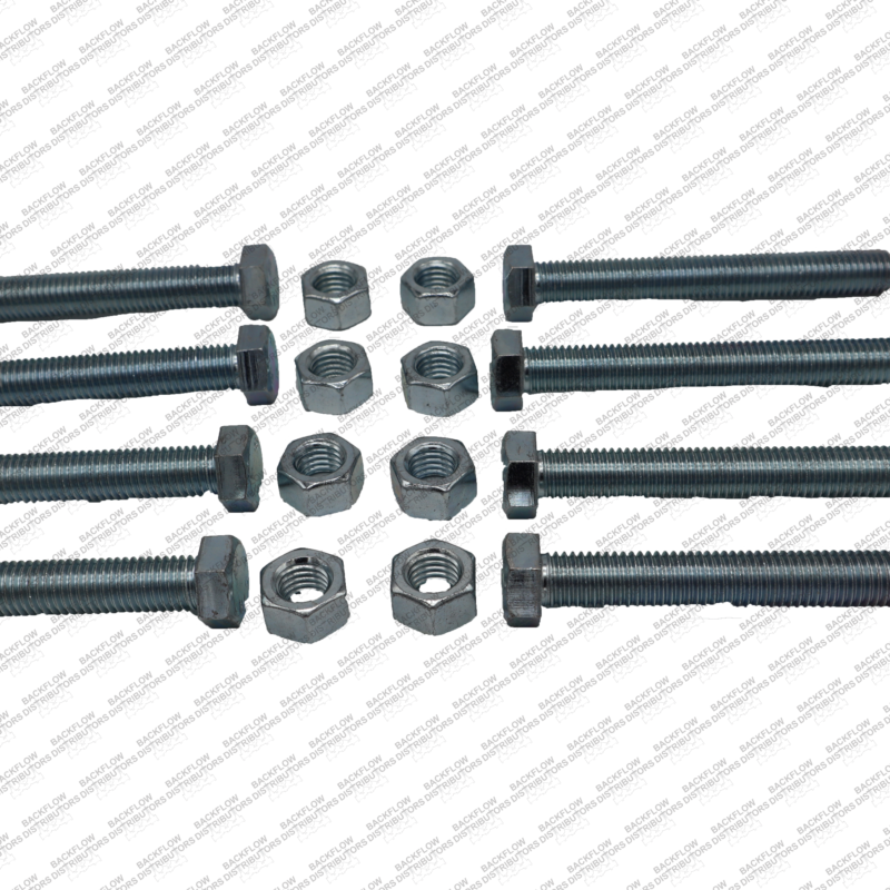 4" 304 STAINLESS STEEL BOLT & NUT SET WITH FLUOROKOTE HEX NUT  8 EA 5/8" X 5" BOLTS - XL BOLT SET ***STAINLESS STEEL***