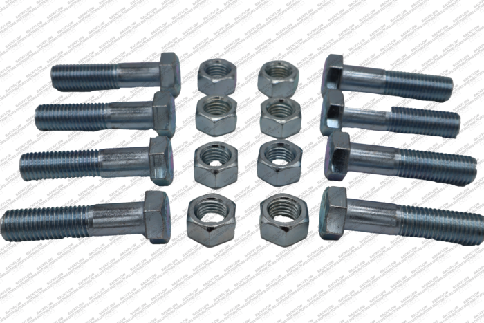 5" - 6" PLATED BOLT & NUT SET 8 EA 3/4" X 3 1/4" BOLTS