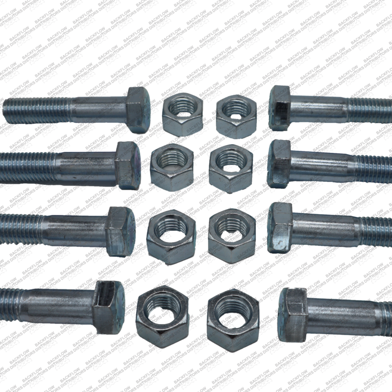 8" 150# PLATED NUT & BOLT SET 8 EA 3/4" X 3 1/2" BOLTS