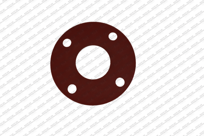 2 1/2" RED RUBBER FULL FACE, 150# - 1/8" THICK - FLANGE GASKET