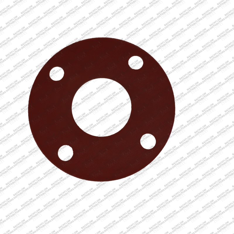 2 1/2" RED RUBBER FULL FACE, 150# - 1/8" THICK - FLANGE GASKET