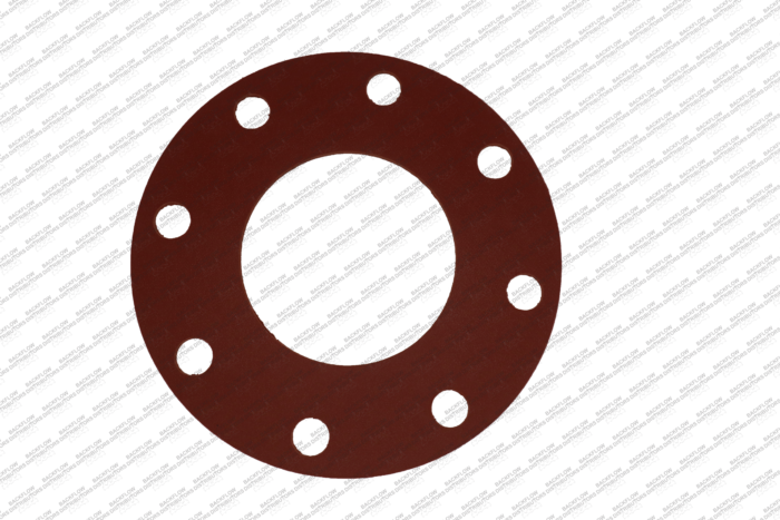 4" RED RUBBER FULL FACE GASKET, 150# - 1/8" THICK - FLANGE GASKET