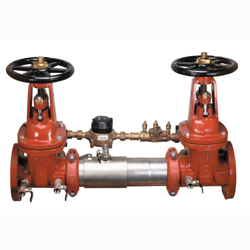 AMES 6" C300 DCDA WITH OS&Y GATE VALVES, BYPASS ASSEMBLY, AND CF METER *FIRE SYSTEMS ONLY - NOT LEAD FREE*